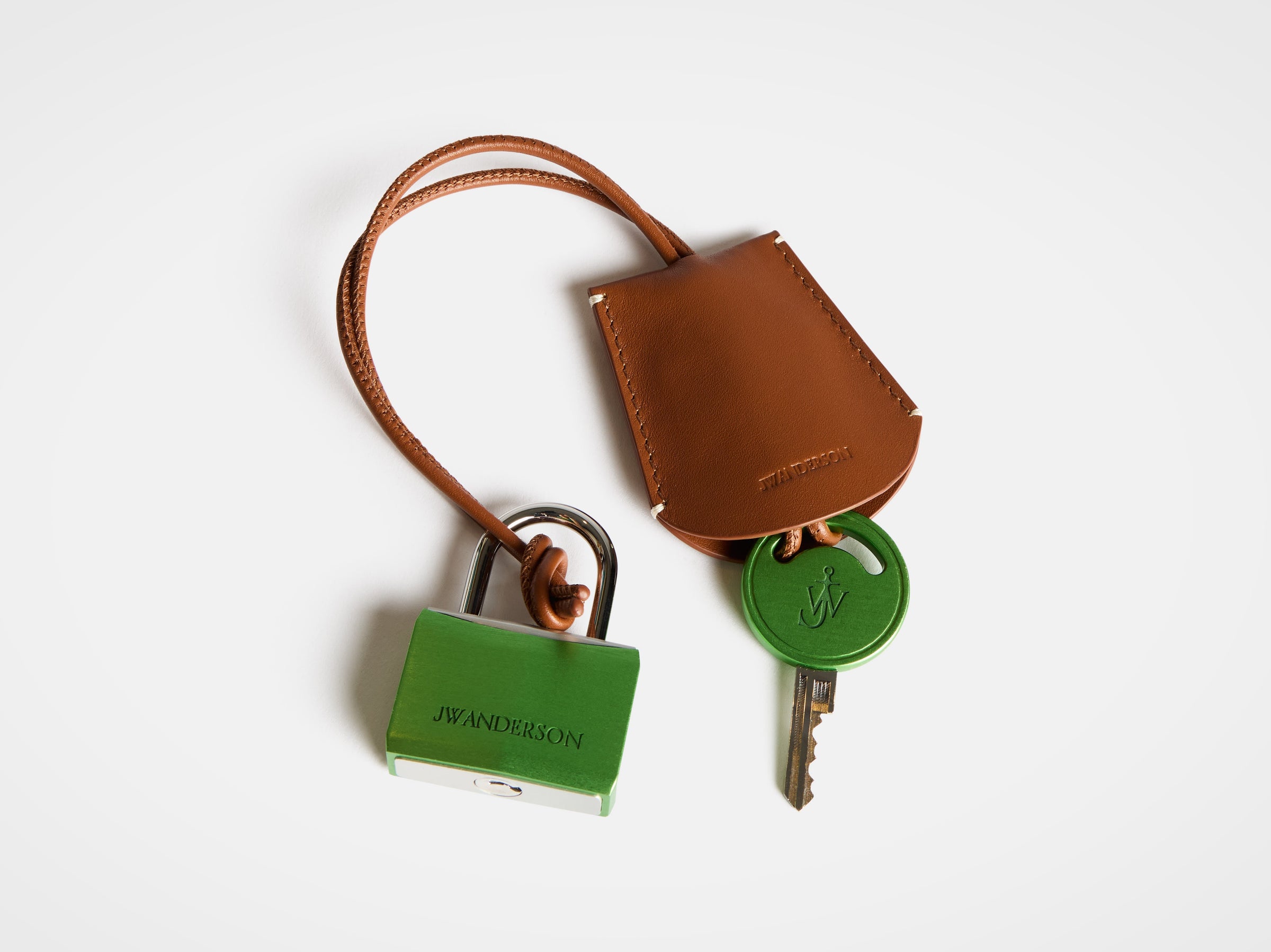 padlock charm green Product Detail 1