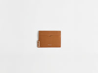 LEATHER LOAFER CARD HOLDER IN TAN