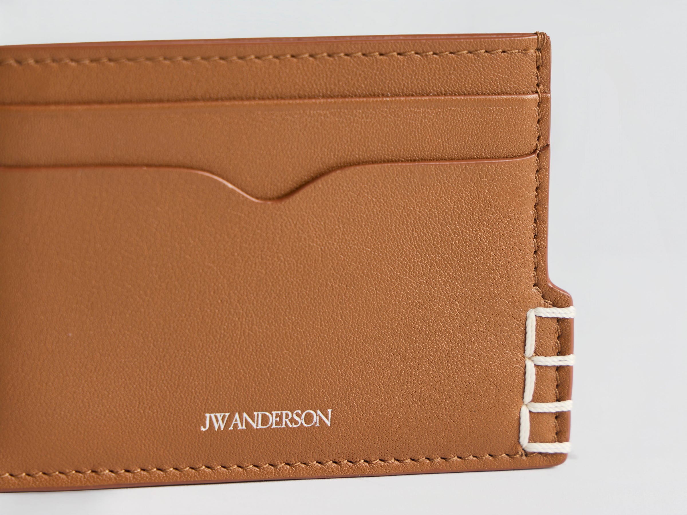 LEATHER LOAFER CARD HOLDER IN TAN