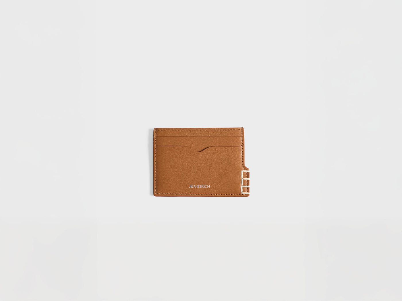 LEATHER LOAFER CARD HOLDER IN TAN