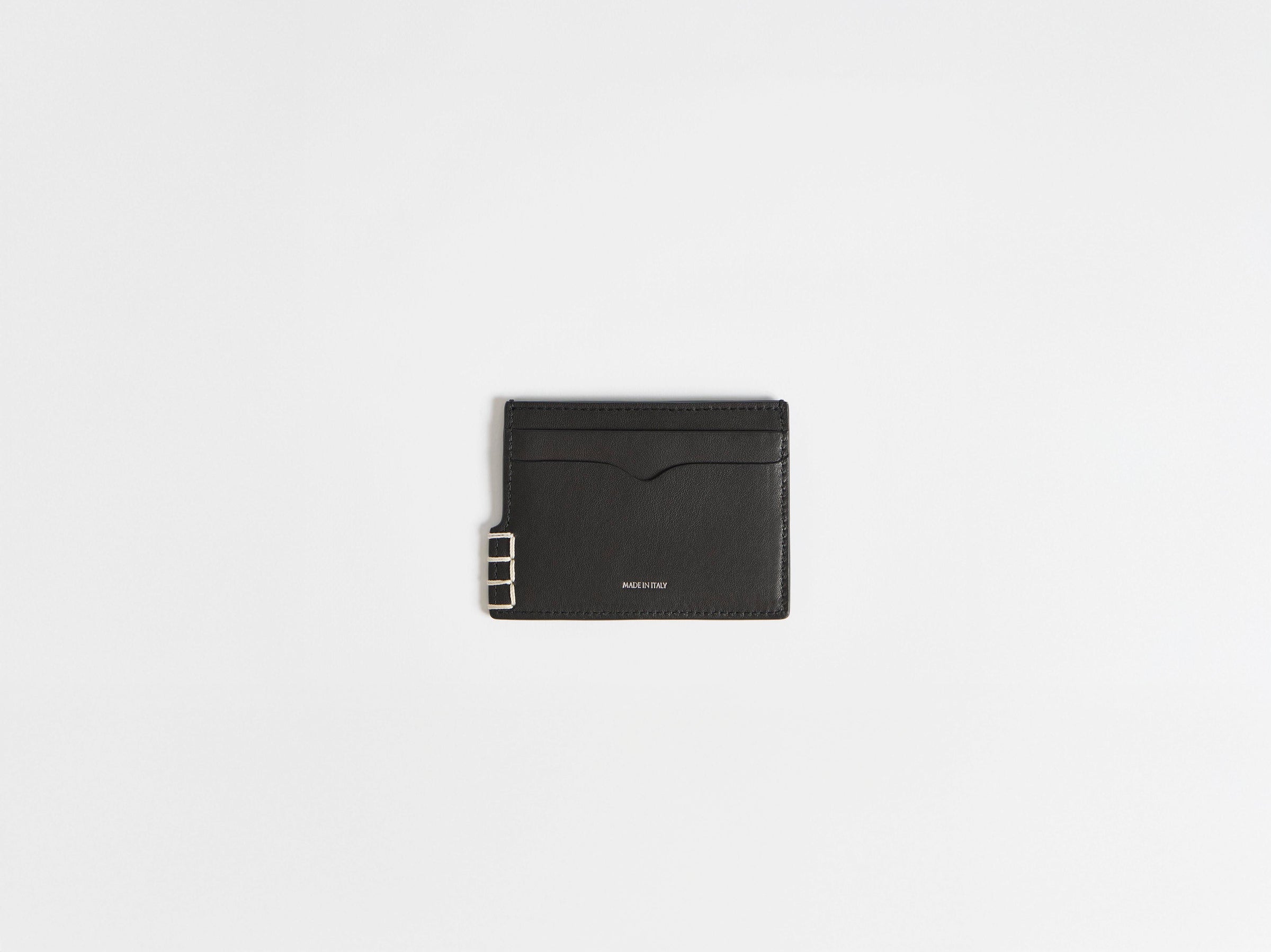 LEATHER LOAFER CARD HOLDER IN BLACK