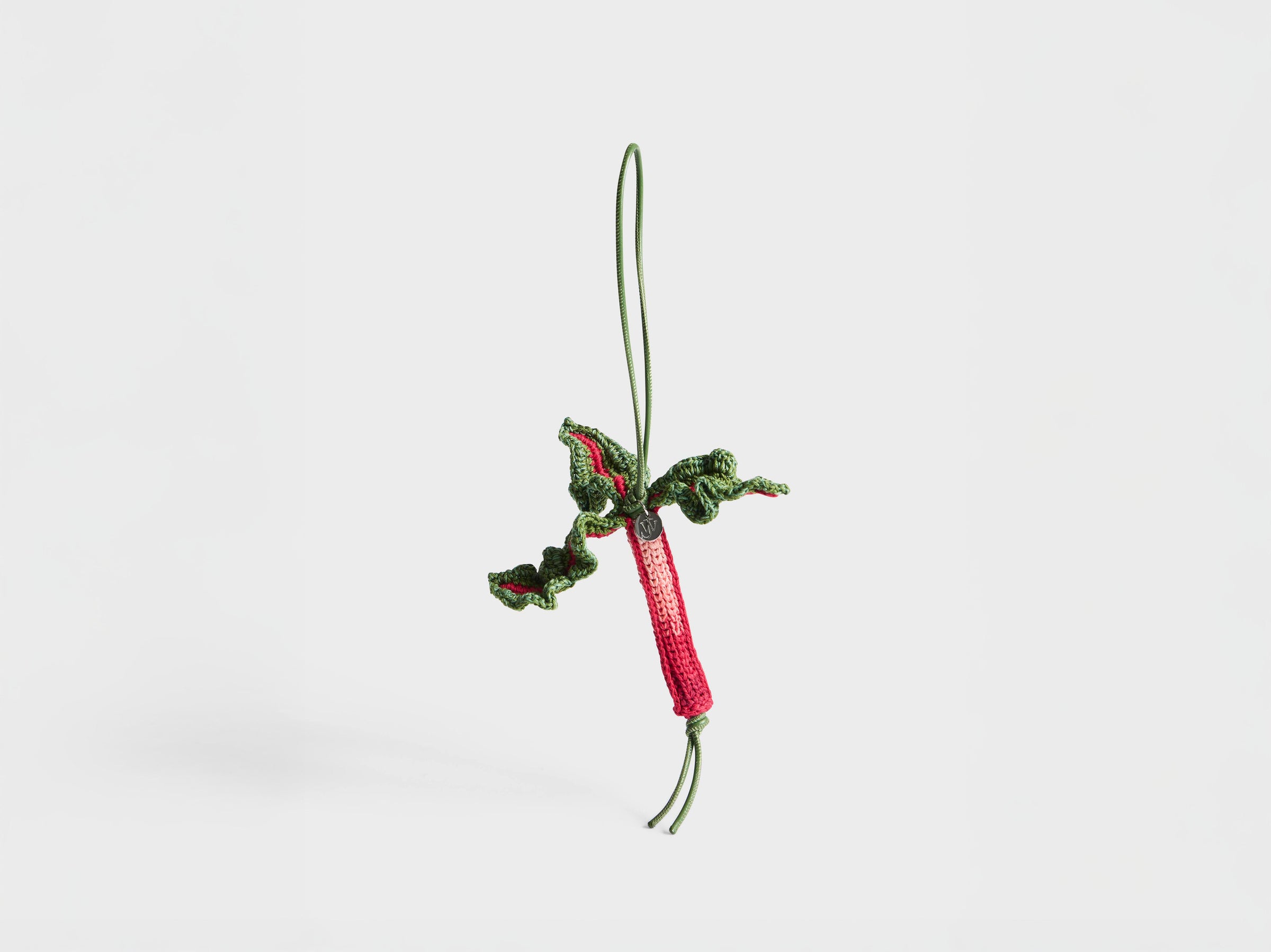 HAND-CROCHETED RHUBARB CHARM