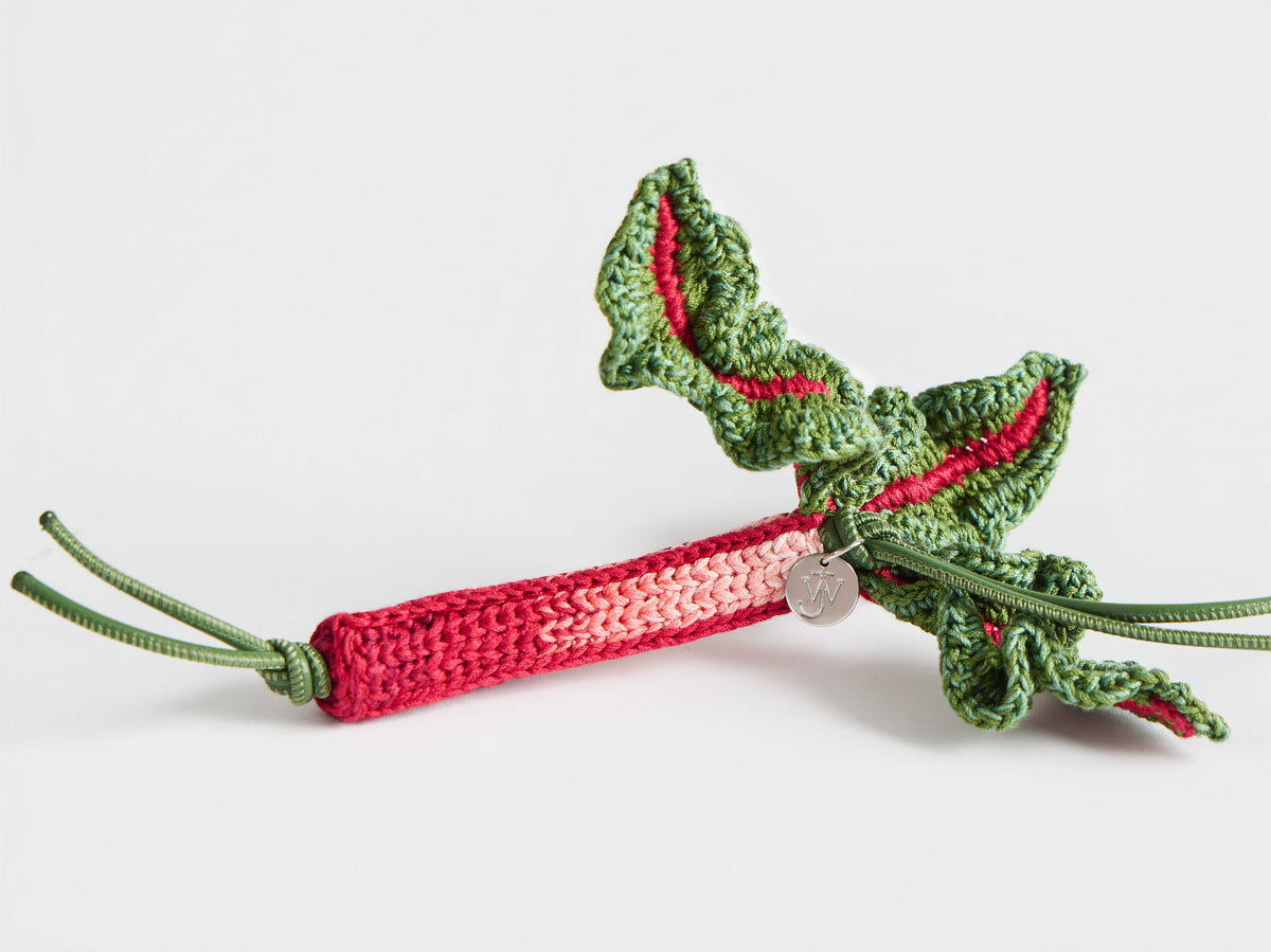 Required Return Example HAND-CROCHETED RHUBARB CHARM in PINK/GREEN AC0455FA0531391O/S | JW ...