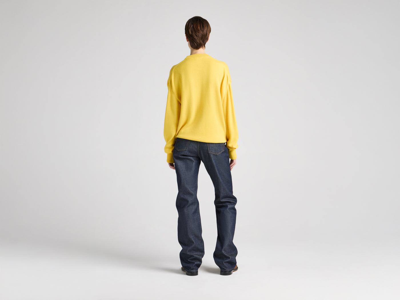 WOMENS 'ANONYMOUS FAGGOTS' JUMPER IN BRIGHT YELLOW