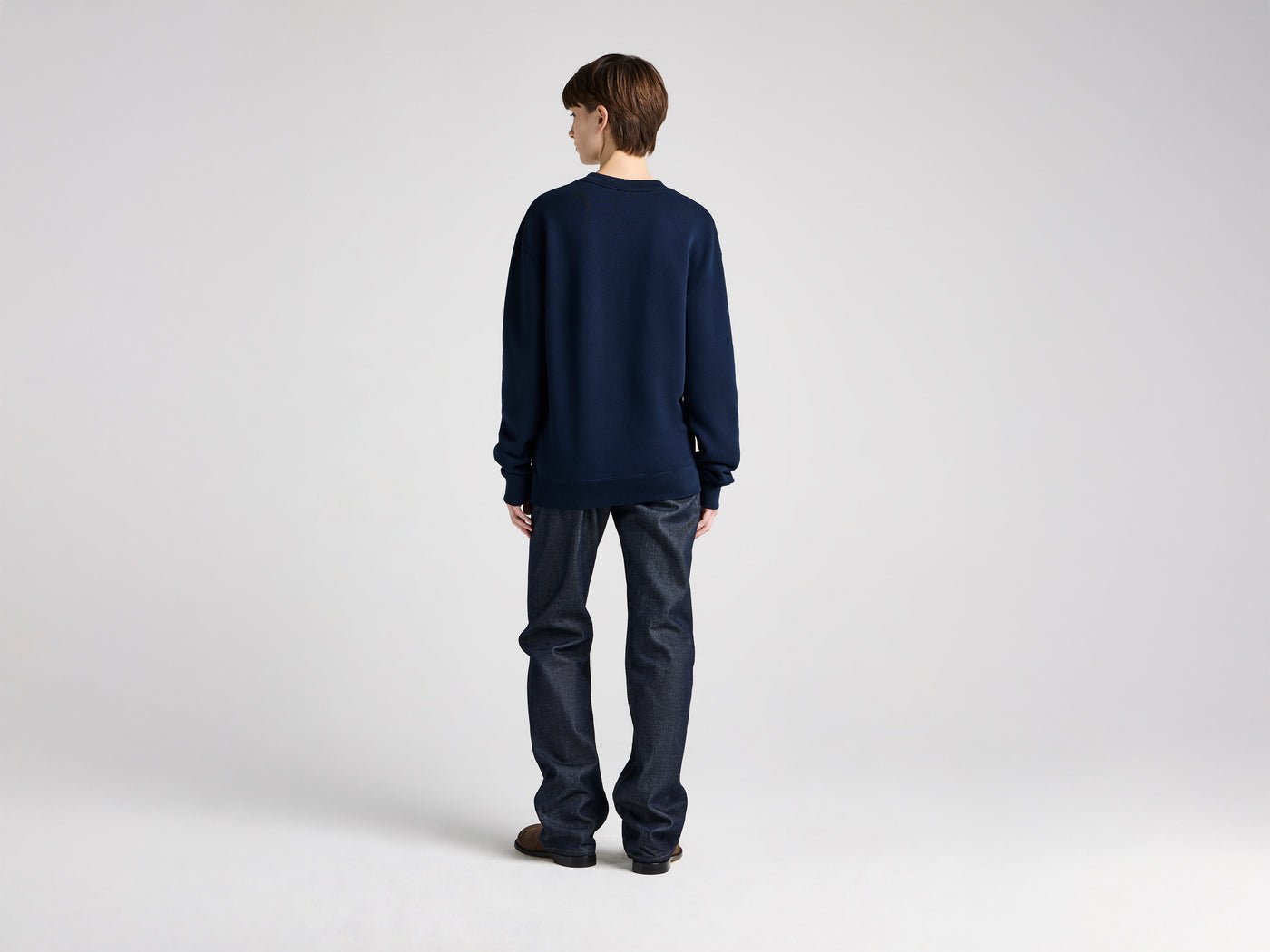 WOMENS 'ANONYMOUS TRADE' SWEATSHIRT IN NAVY