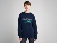 WOMENS 'ANONYMOUS TRADE' SWEATSHIRT IN NAVY
