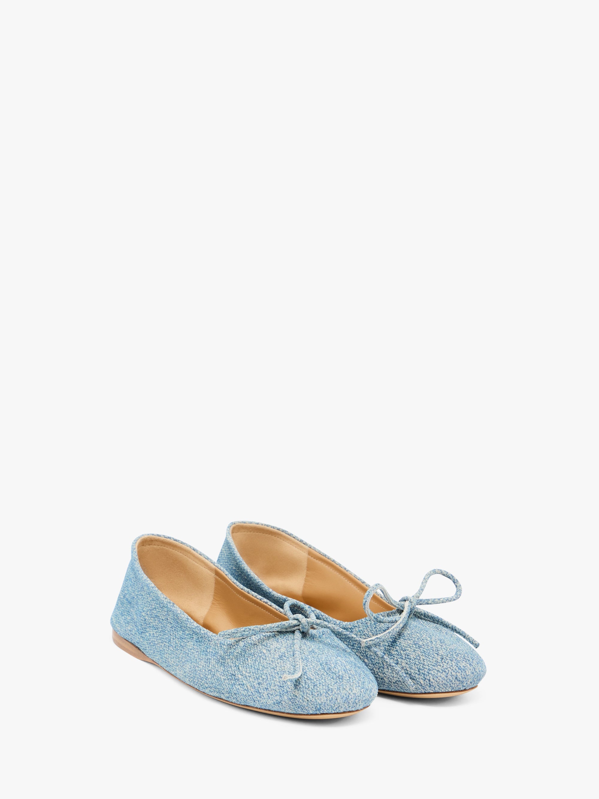 ROUND-TOE SUEDE BALLERINAS