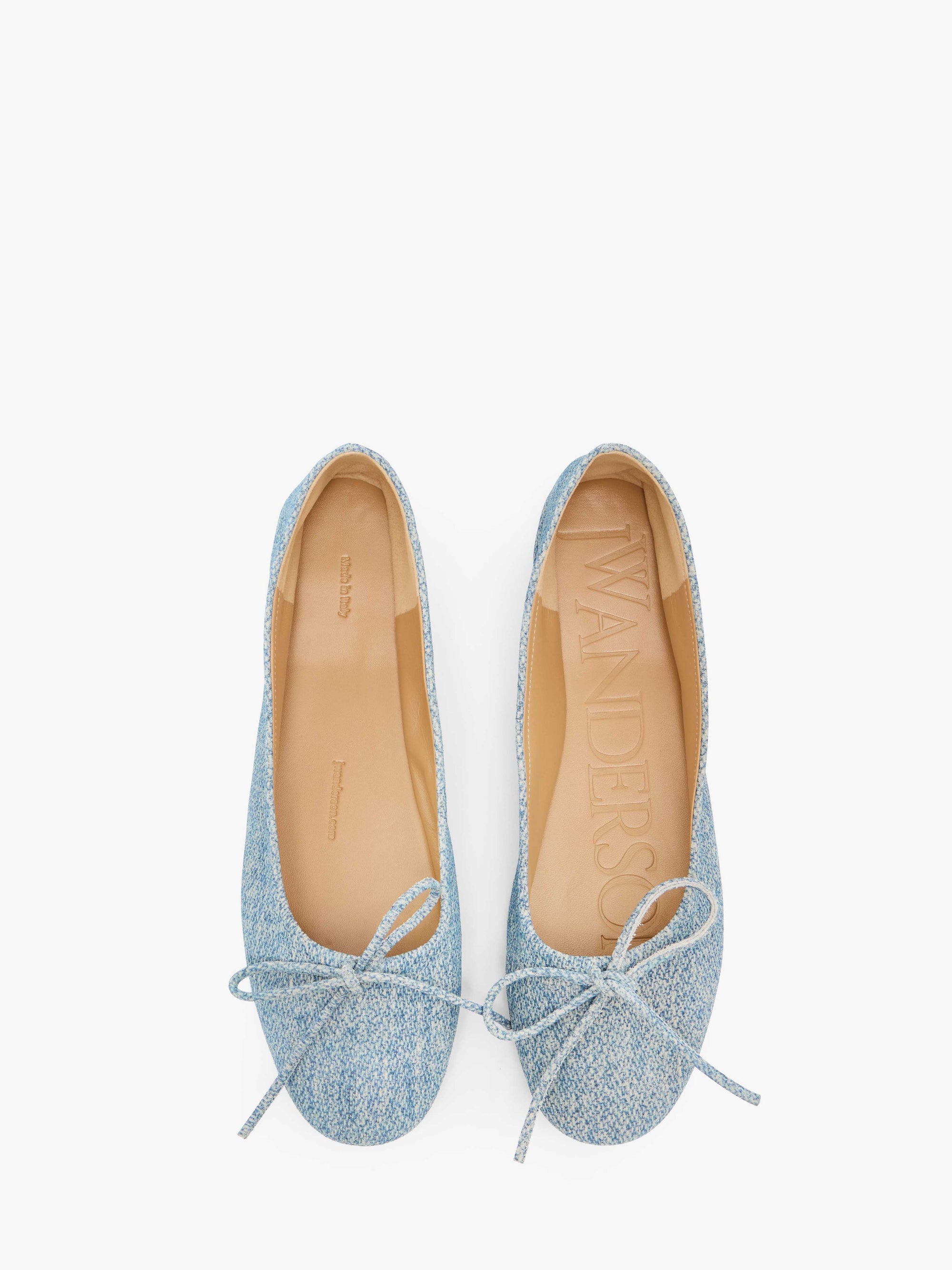 ROUND-TOE SUEDE BALLERINAS