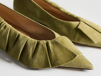 CL_RUFFLE BALLERINA W - KHAKI_BL0037LA0386