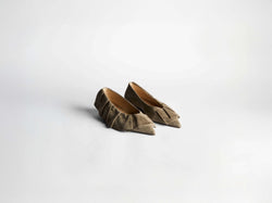 ruffle ballerina w grey Product Angle 1