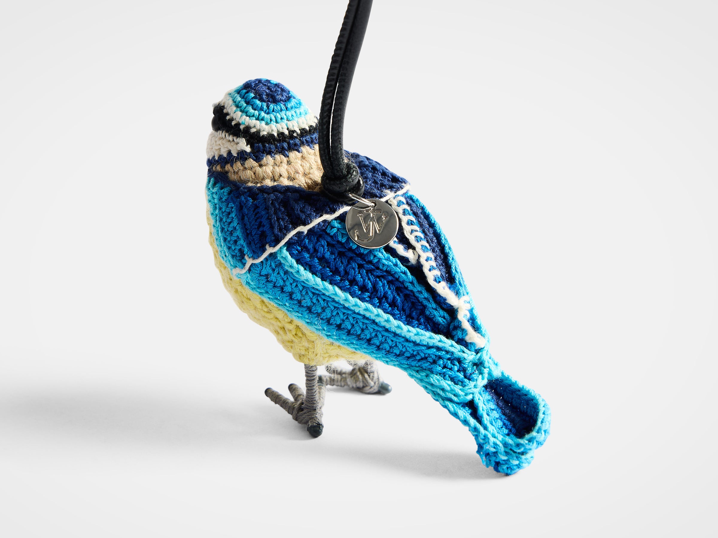 HAND-CROCHETED BLUE-TIT CHARM