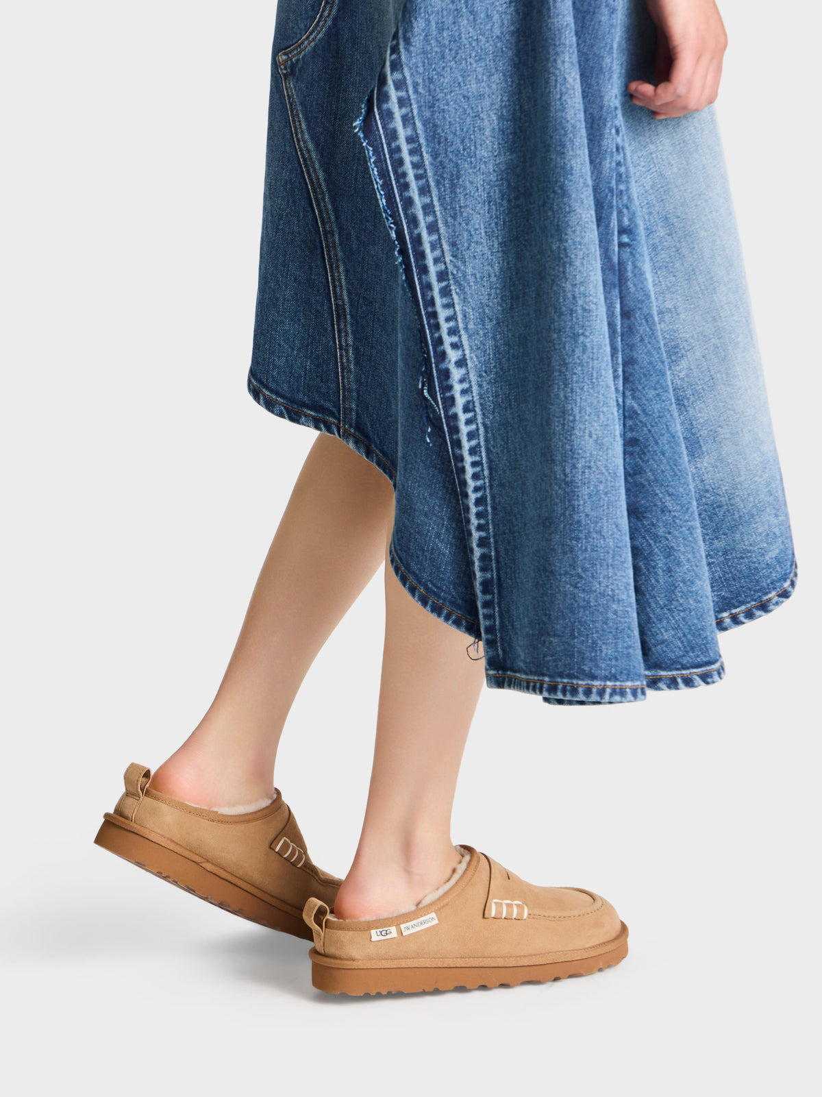 JW Anderson x UGG Loafer In Chestnut