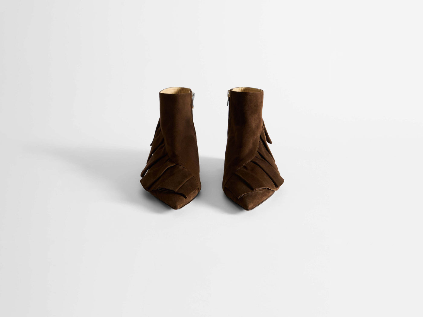 ruffle boot w brown Product Top Down 5
