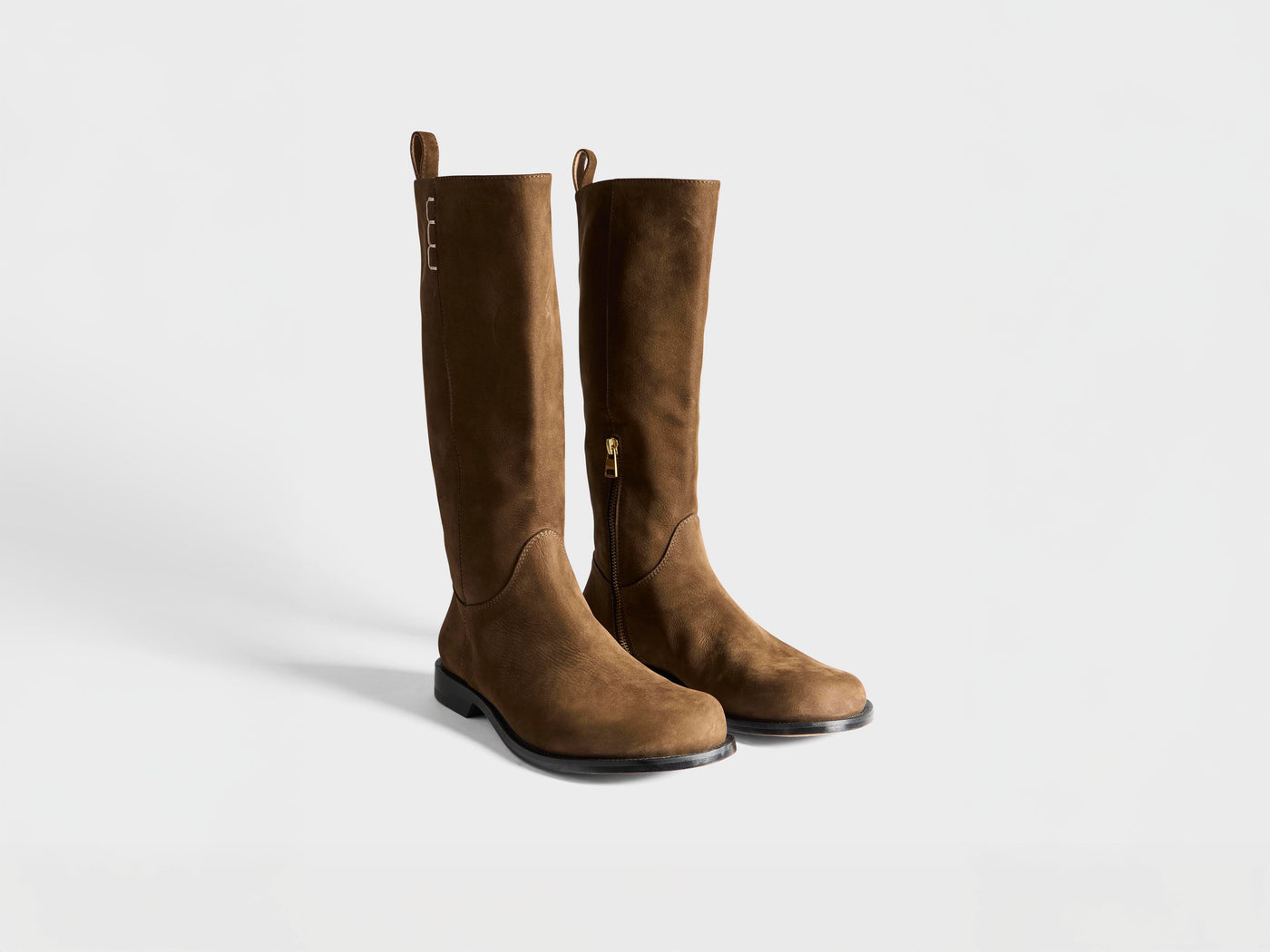 WOMENS LOAFER HIGH BOOT IN BROWN