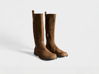 WOMENS LOAFER HIGH BOOT IN BROWN