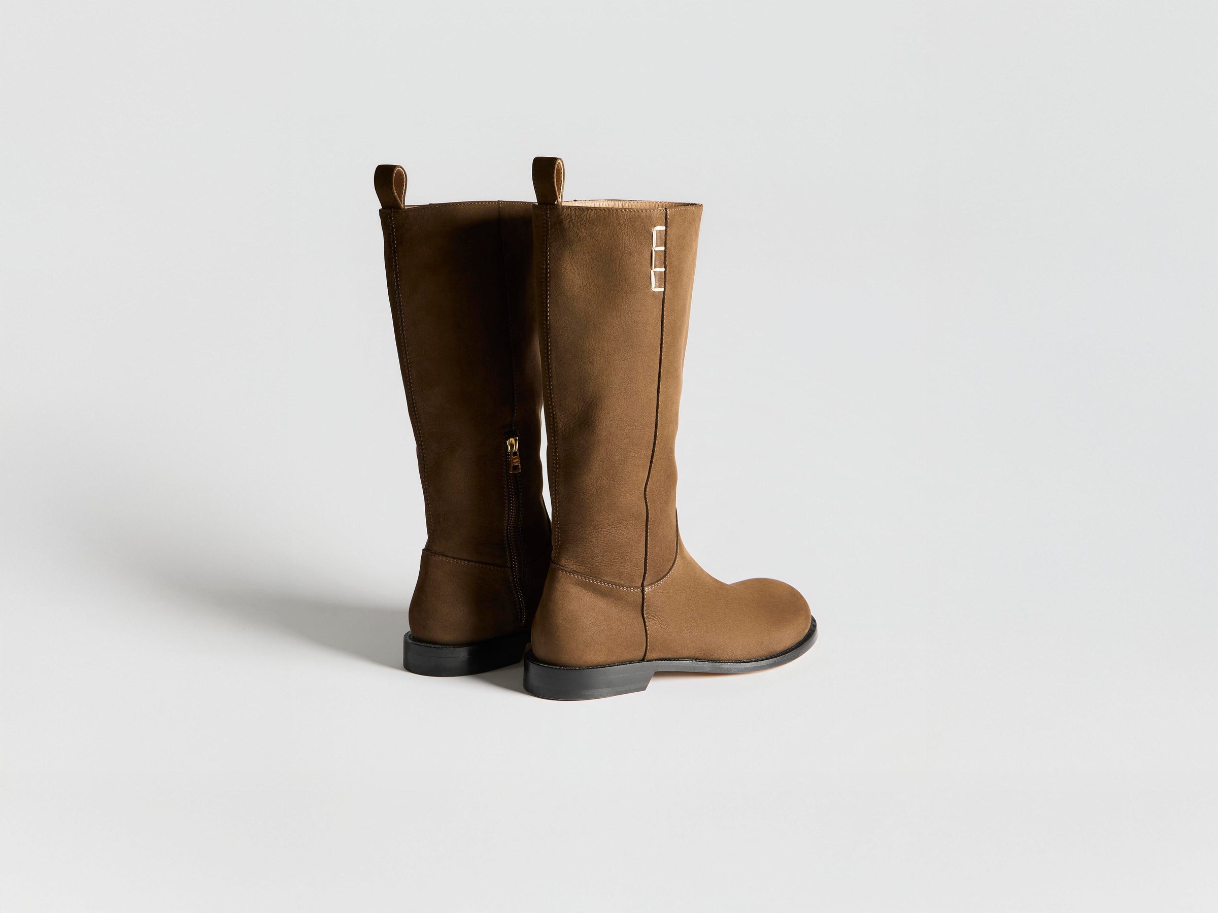 WOMENS LOAFER HIGH BOOT IN BROWN