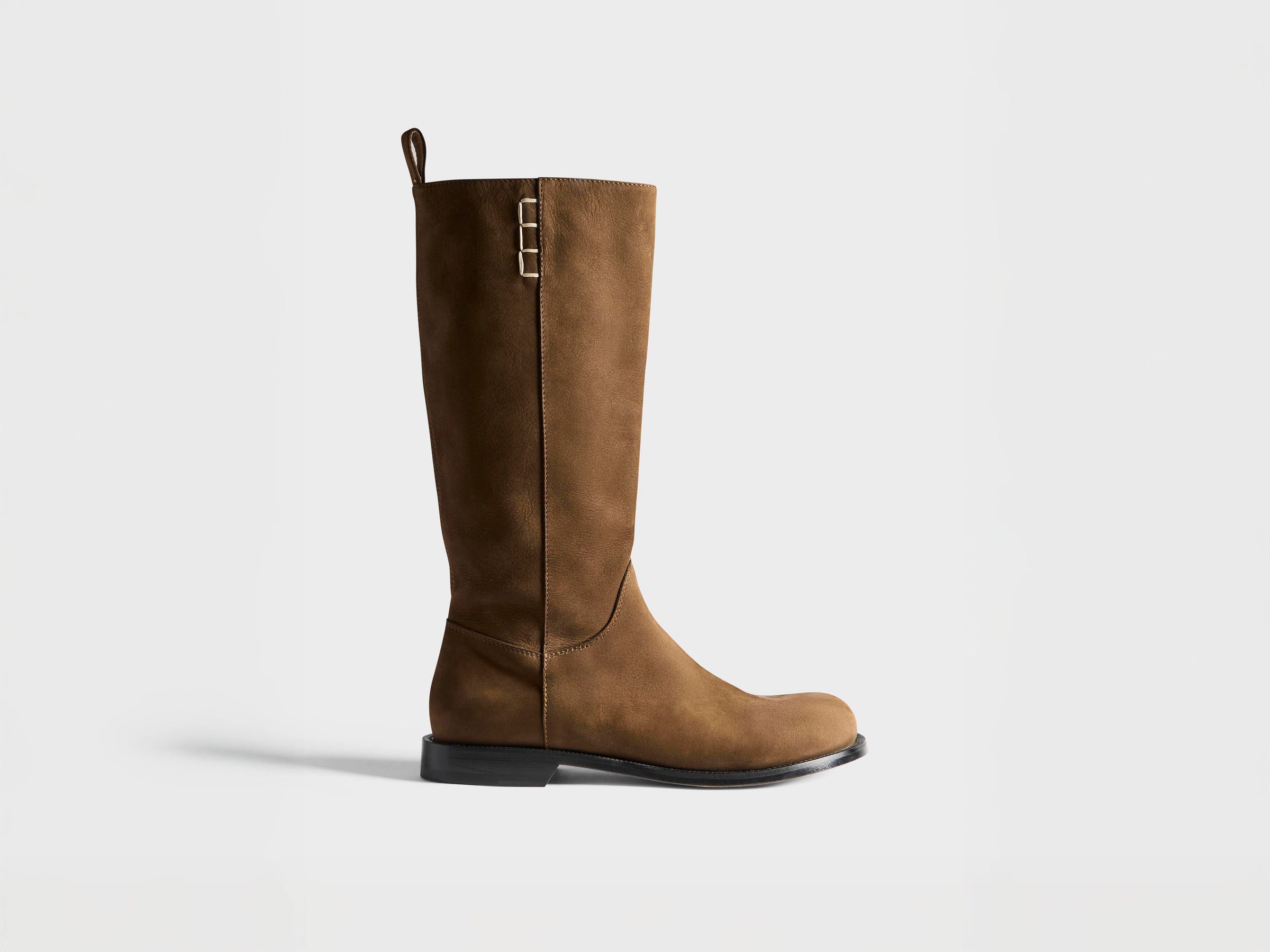 WOMENS LOAFER HIGH BOOT IN BROWN