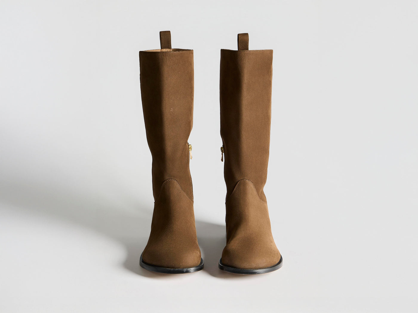 WOMENS LOAFER HIGH BOOT IN BROWN
