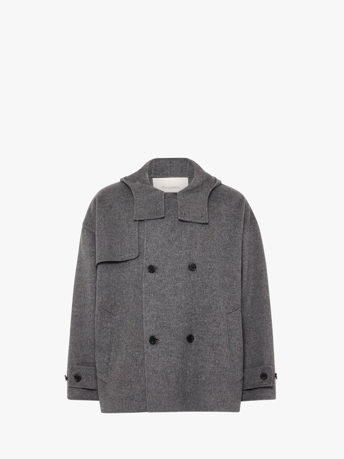 CL_OVERSIZED PEACOAT - CHARCOAL MELANGE_CO0343PG1559