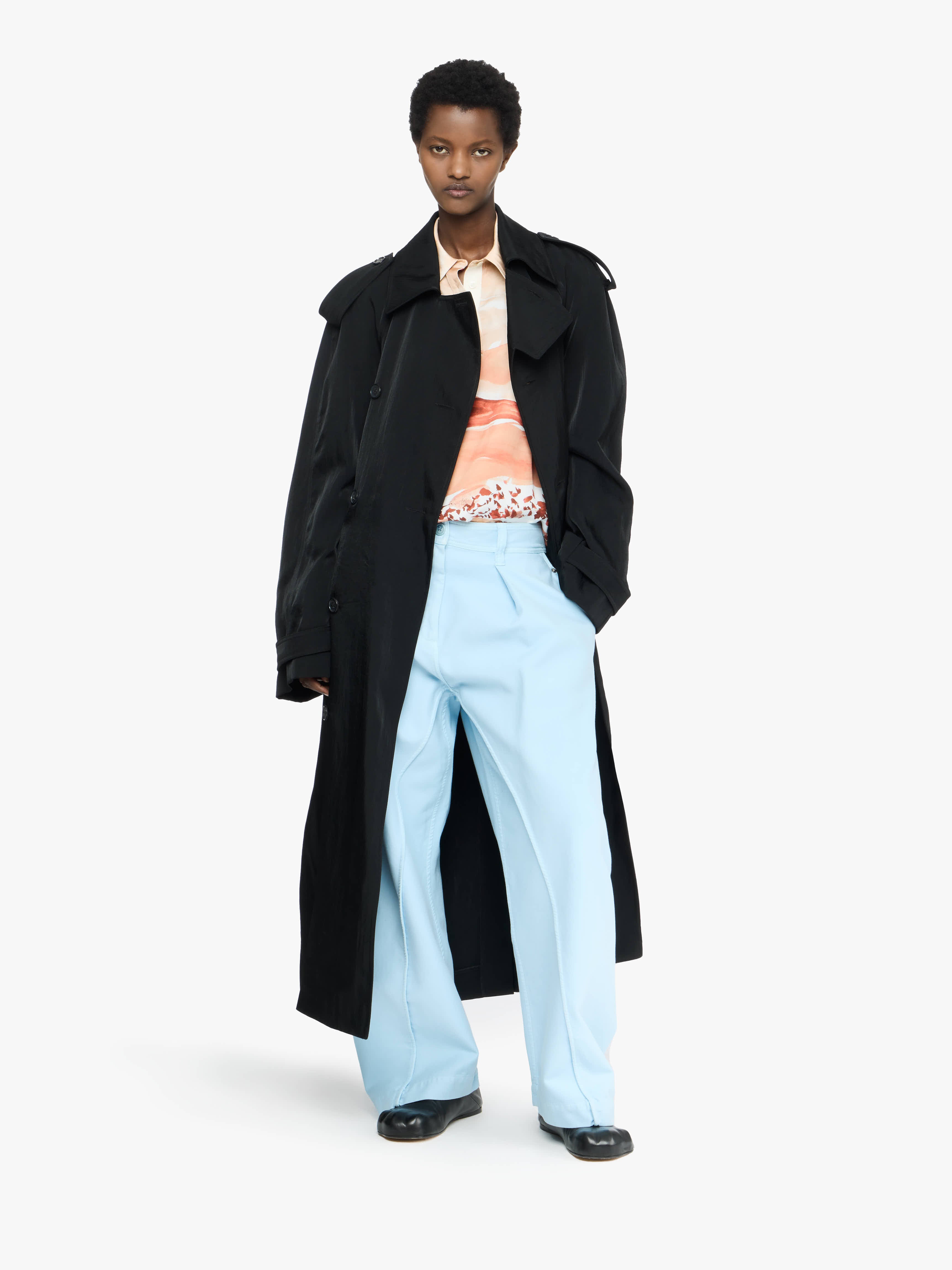 JW ANDERSON ブラックウールコート TRENCH COAT – JW Anderson