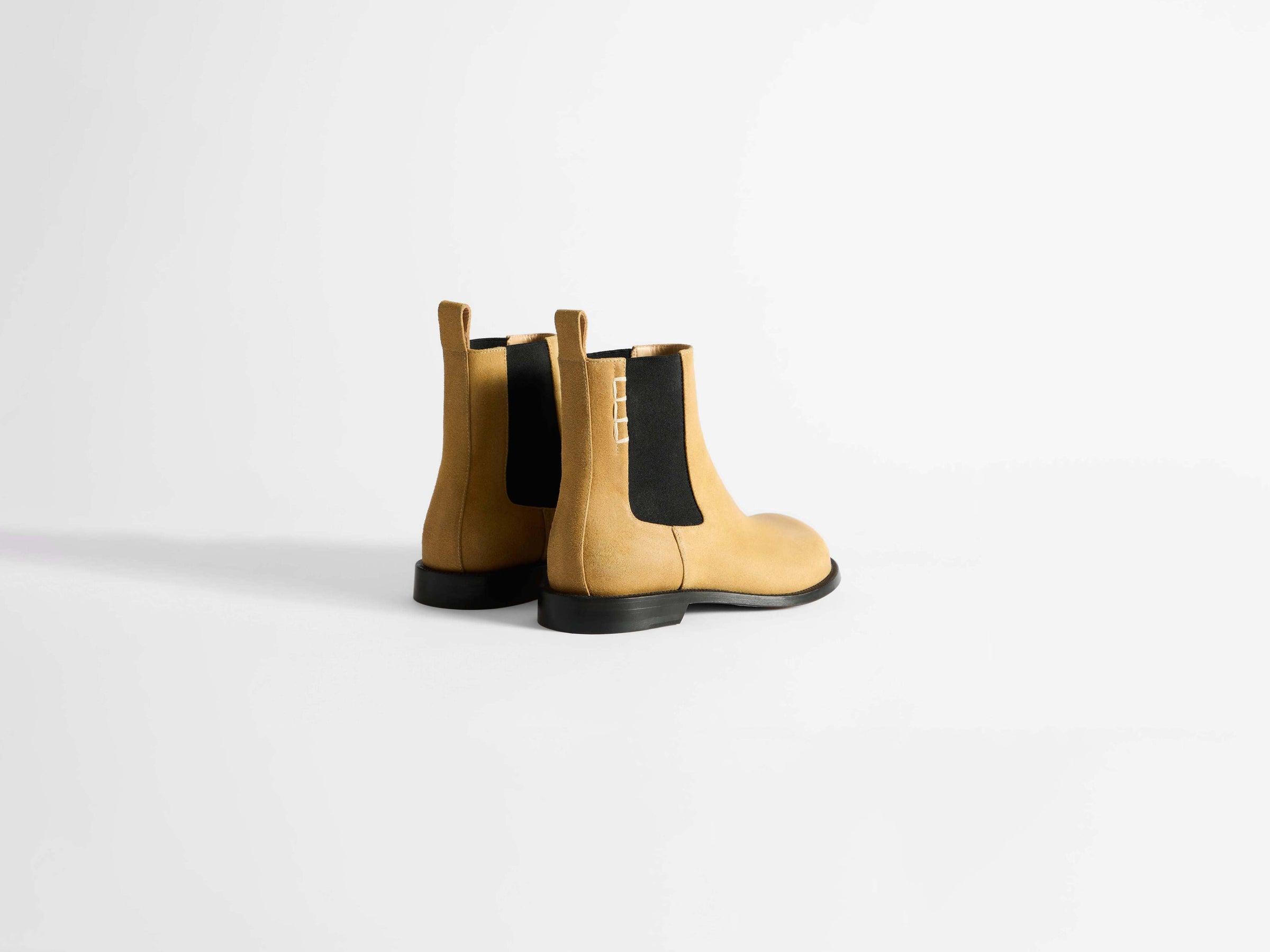 chelsea loafer boot w mustard Product Back 3