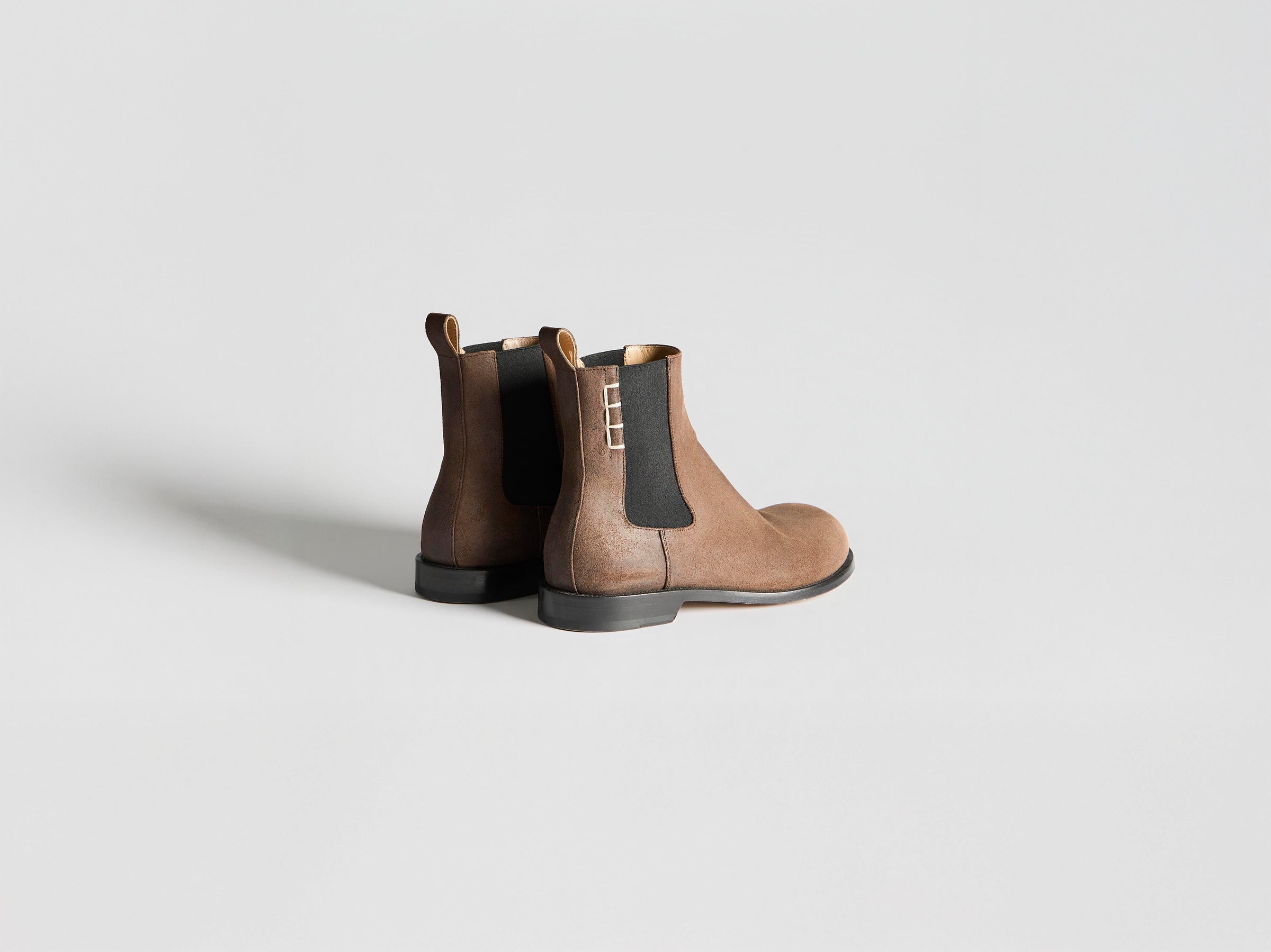 WOMENS CHELSEA LOAFER BOOTS IN CHOCOLATE BROWN