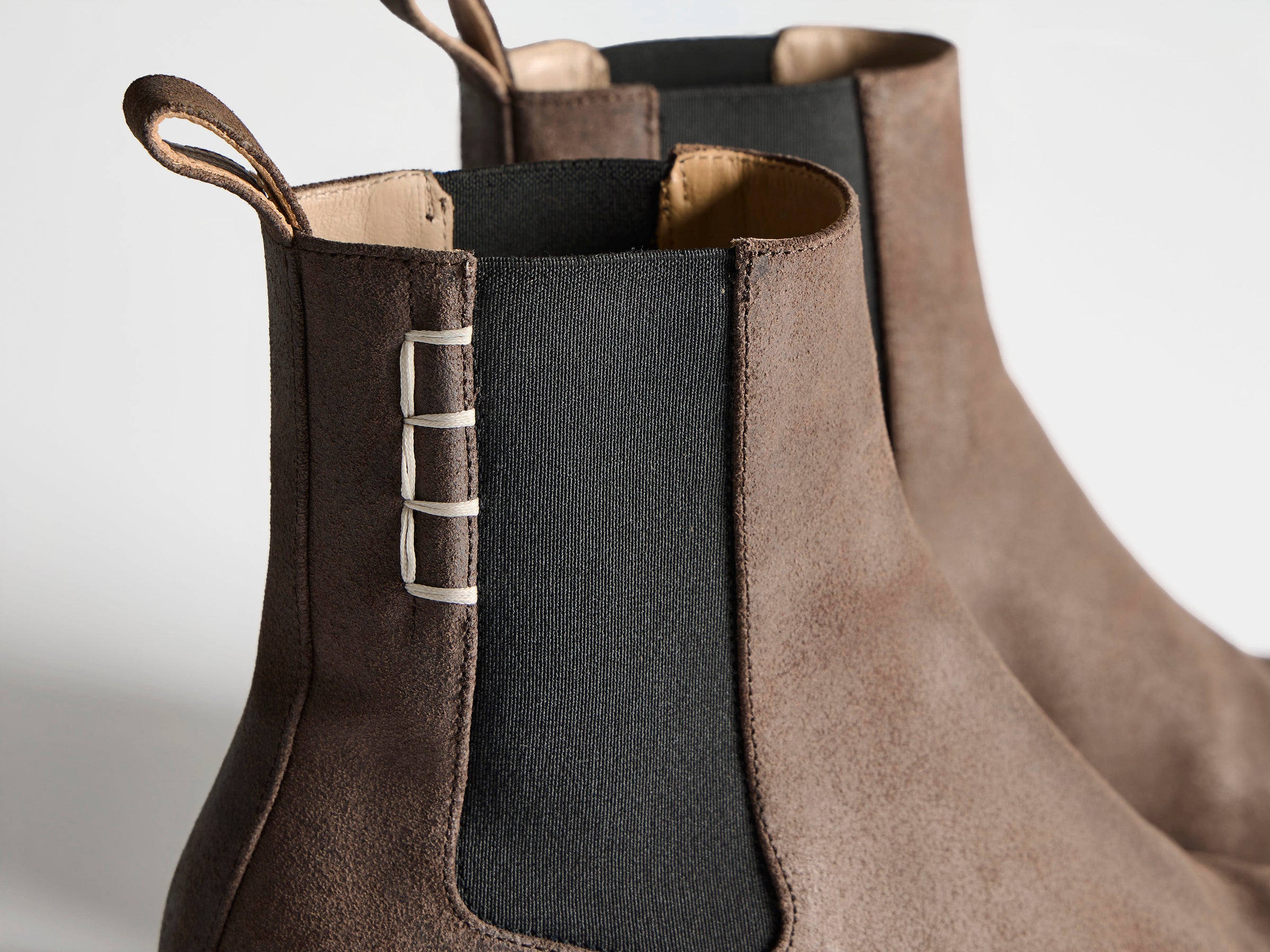 WOMENS CHELSEA LOAFER BOOTS IN CHOCOLATE BROWN
