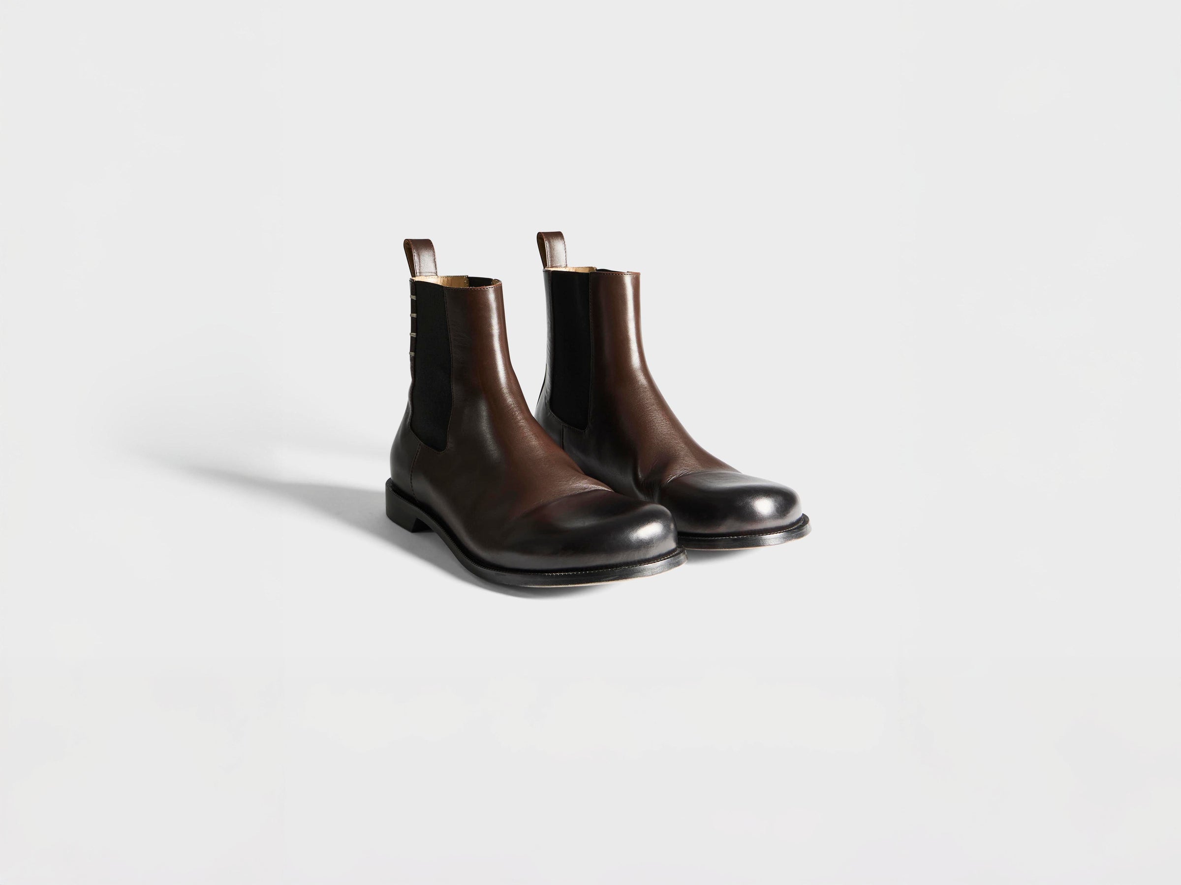 WOMENS CHELSEA LOAFER BOOTS IN CHOCOLATE BROWN