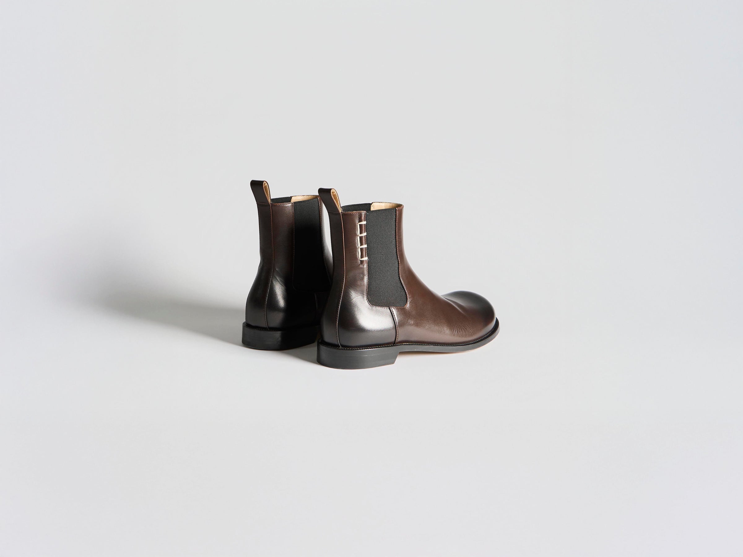 WOMENS CHELSEA LOAFER BOOTS IN CHOCOLATE BROWN