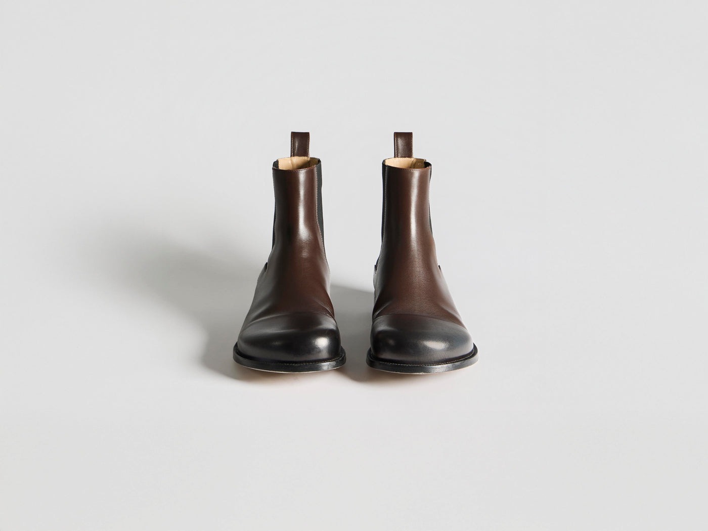 WOMENS CHELSEA LOAFER BOOTS IN CHOCOLATE BROWN