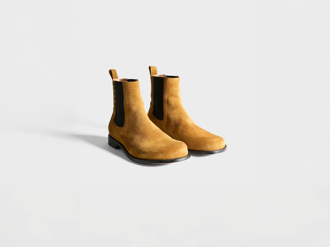WOMENS CHELSEA LOAFER BOOTS IN CARAMEL