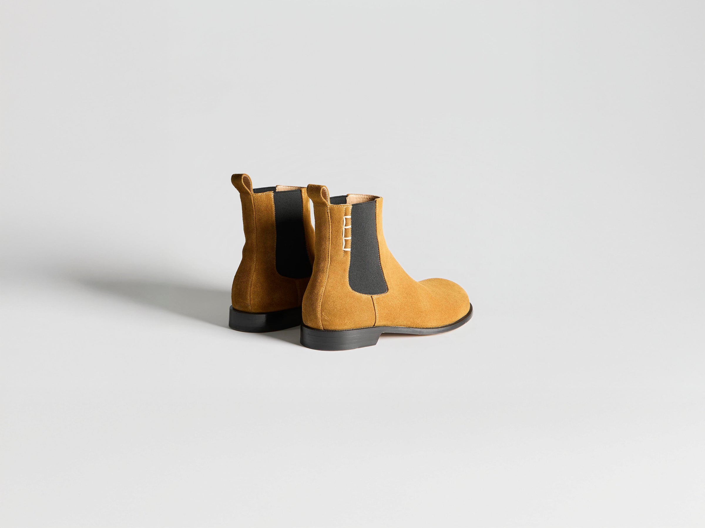 WOMENS CHELSEA LOAFER BOOTS IN CARAMEL