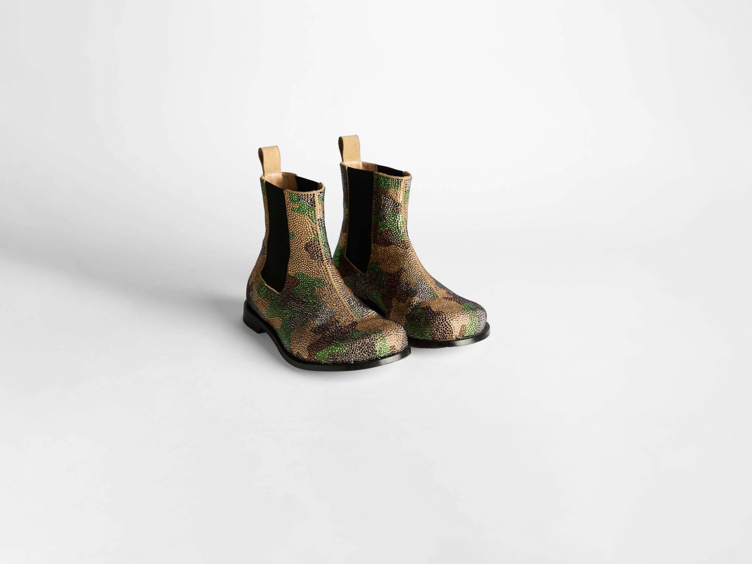 chelsea loafer boot w military green Product Angle 2