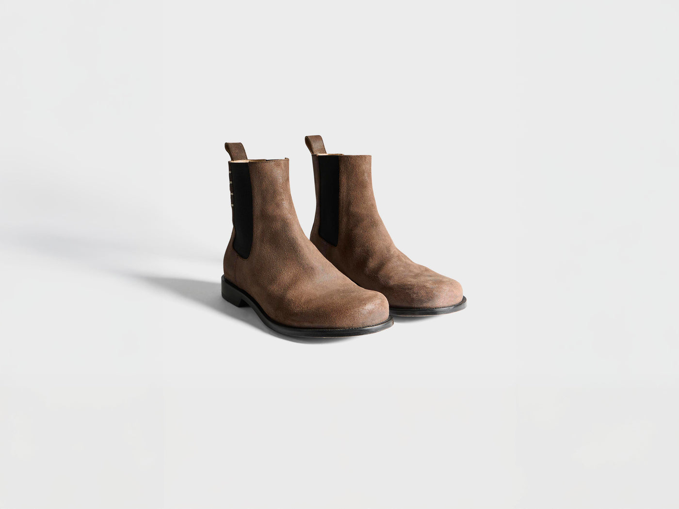 MENS CHELSEA LOAFER BOOTS IN CHOCOLATE BROWN