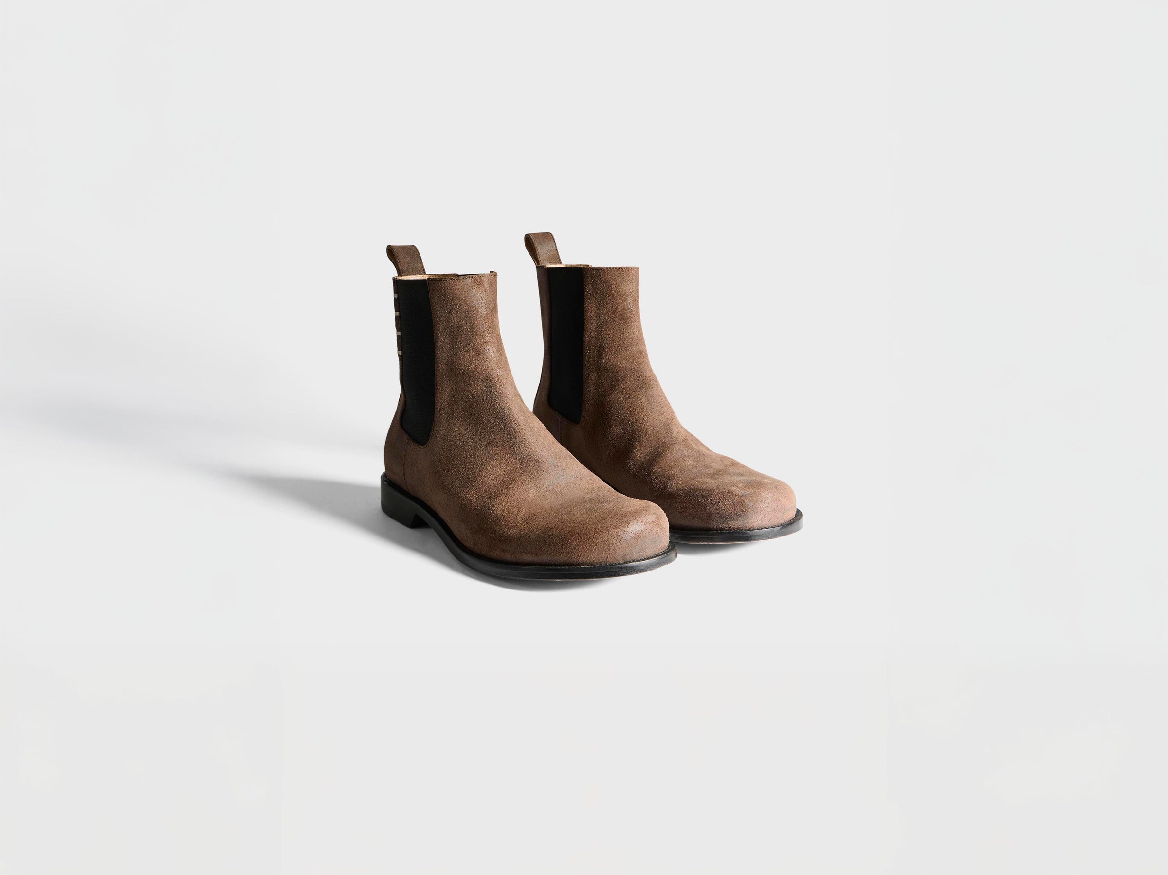 MENS CHELSEA LOAFER BOOTS IN CHOCOLATE BROWN