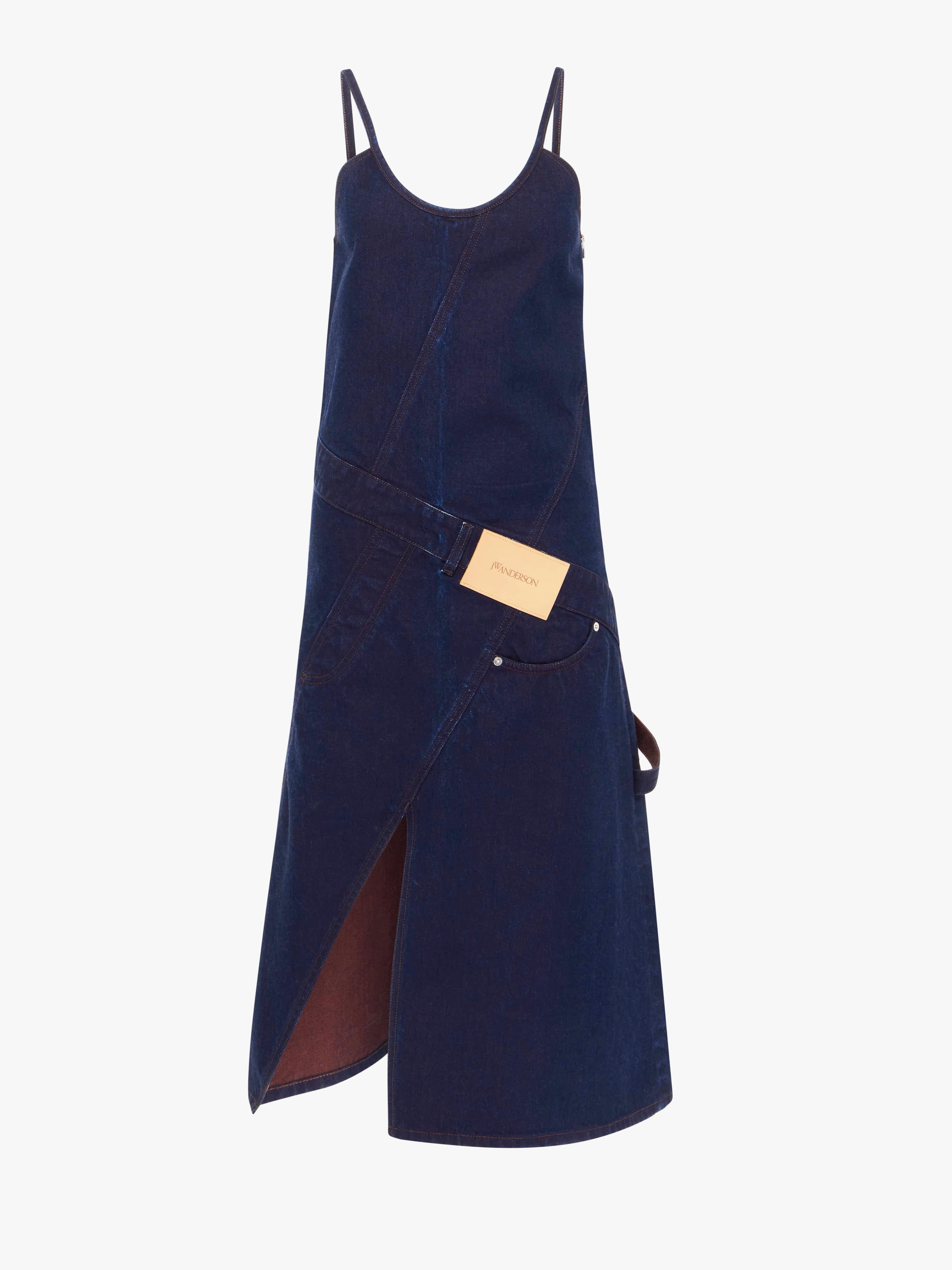 ワンピース J W ANDERSON Brown stretch cotton dress (JD0043PG1841 687) JW Anderson - One-shoulder draped midi dress JW Anderson