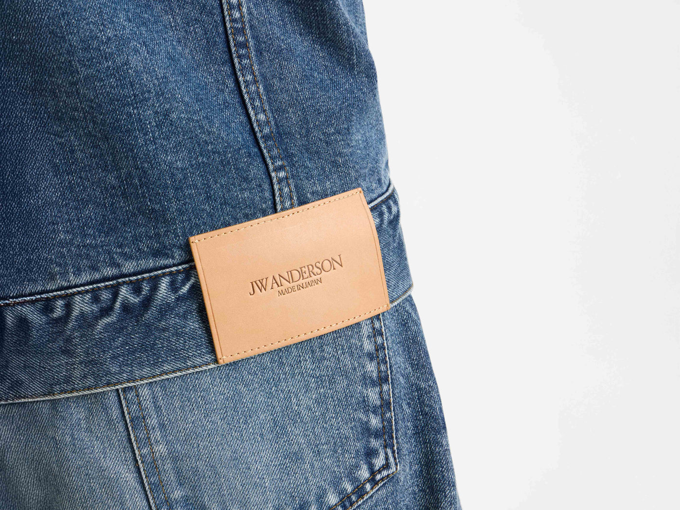 corduroy collar jacket mid blue 1 Model Detail 5