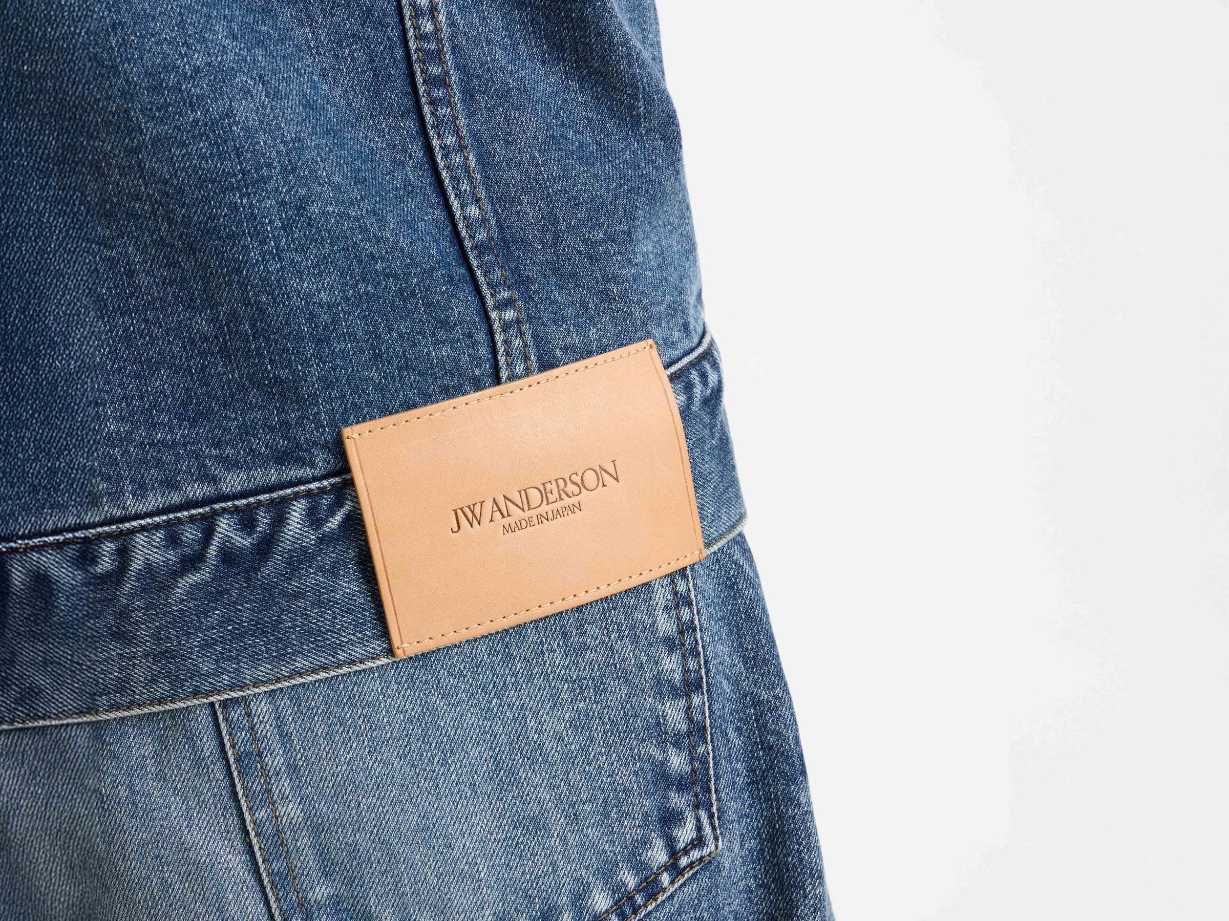 corduroy collar jacket mid blue 1 Model Detail 5