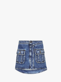 CL_PATCH POCKET MINI SKIRT - MID BLUE_DK0026PG1619