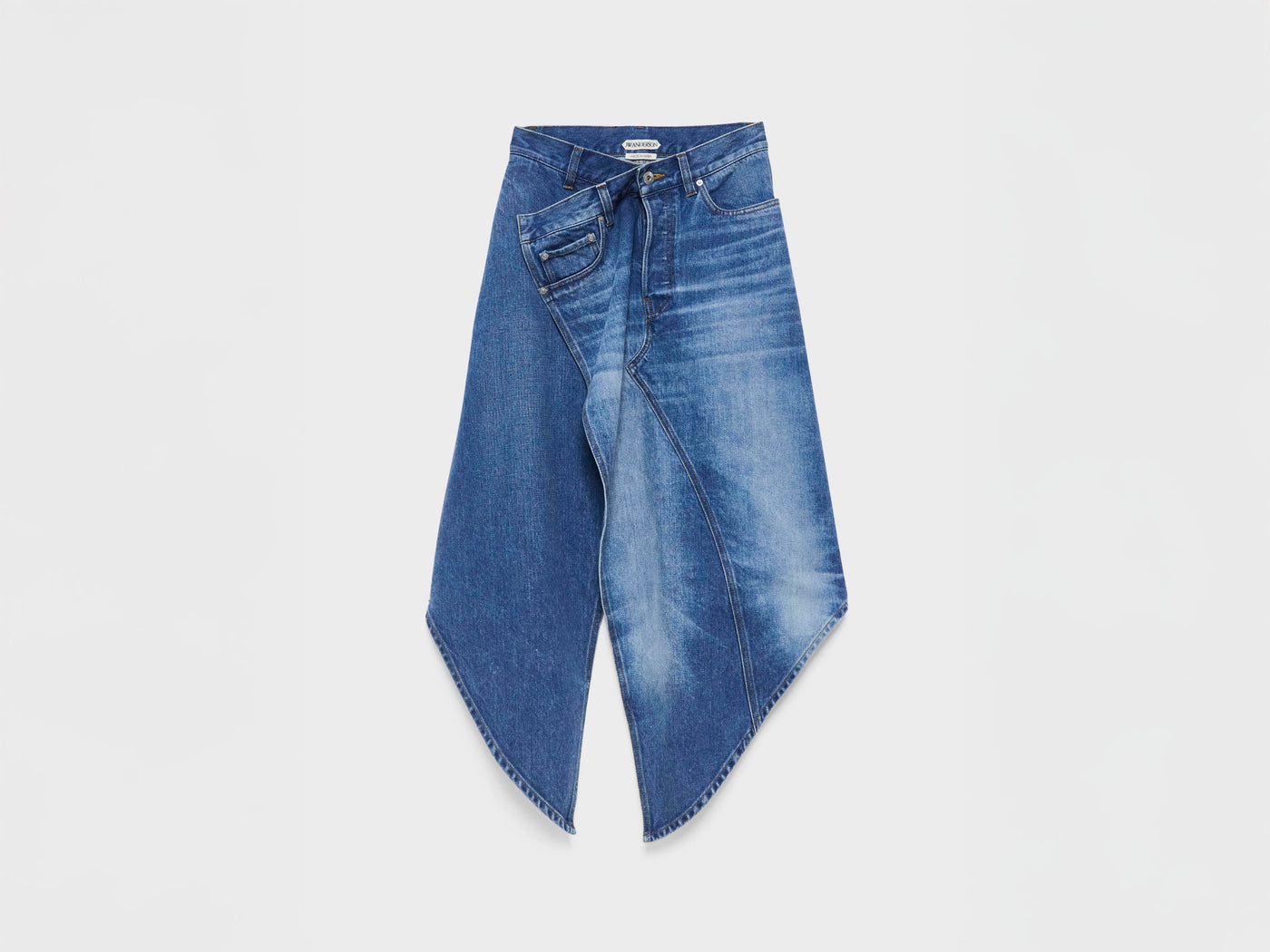WOMENS DROP FRONT SKIRT IN VINTAGE BLUE