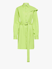 CL_CAPE SHOULDER DRAPE SHIRTDRESS - LIME_DR0474PG1690