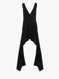 CL_V NECK DRAPED HEM MINI DRESS - BLACK_DR0478PG1580