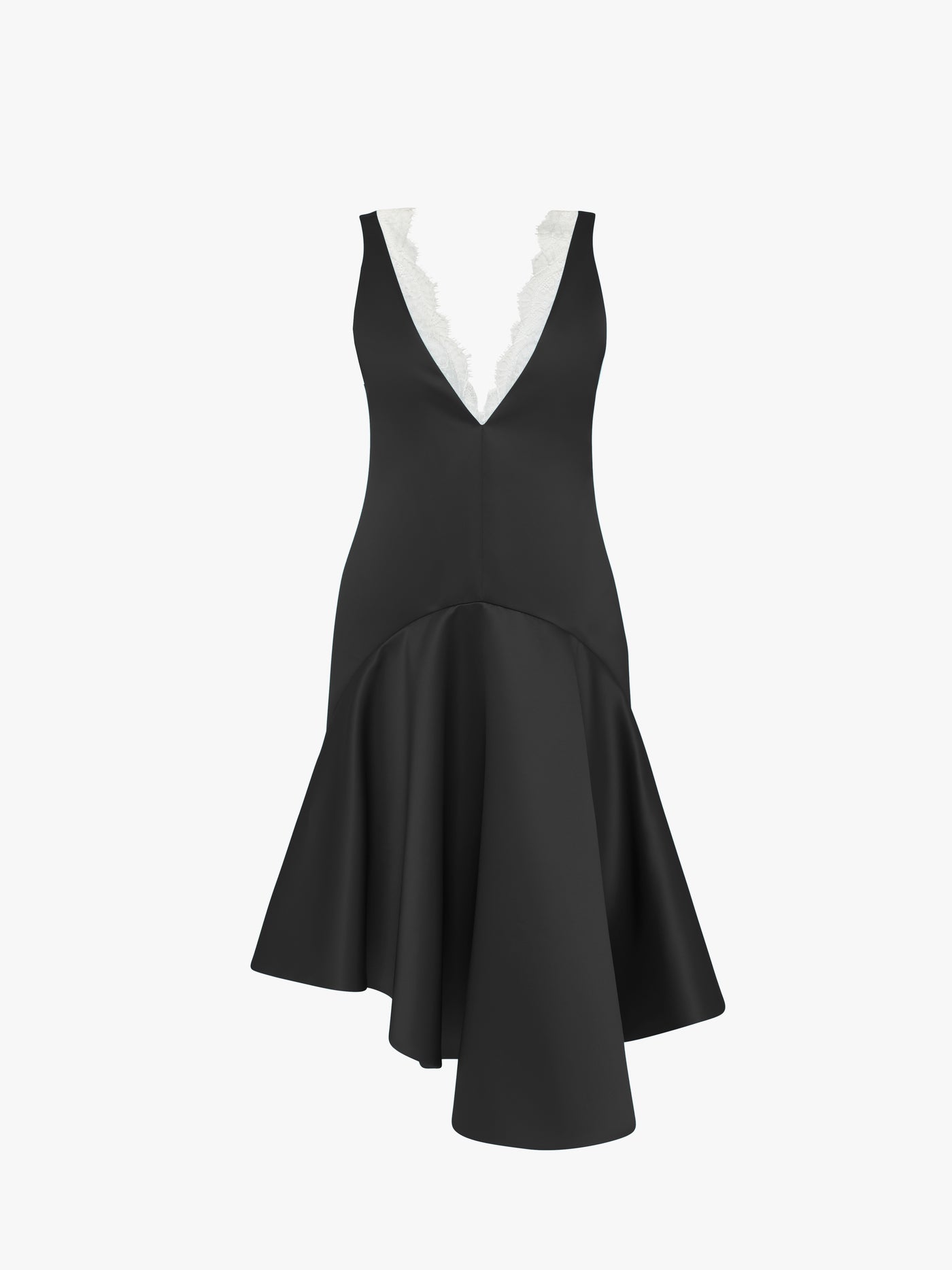CL_DRAPED HEM V NECK DRESS - BLUE JADE_DR0490PG1761