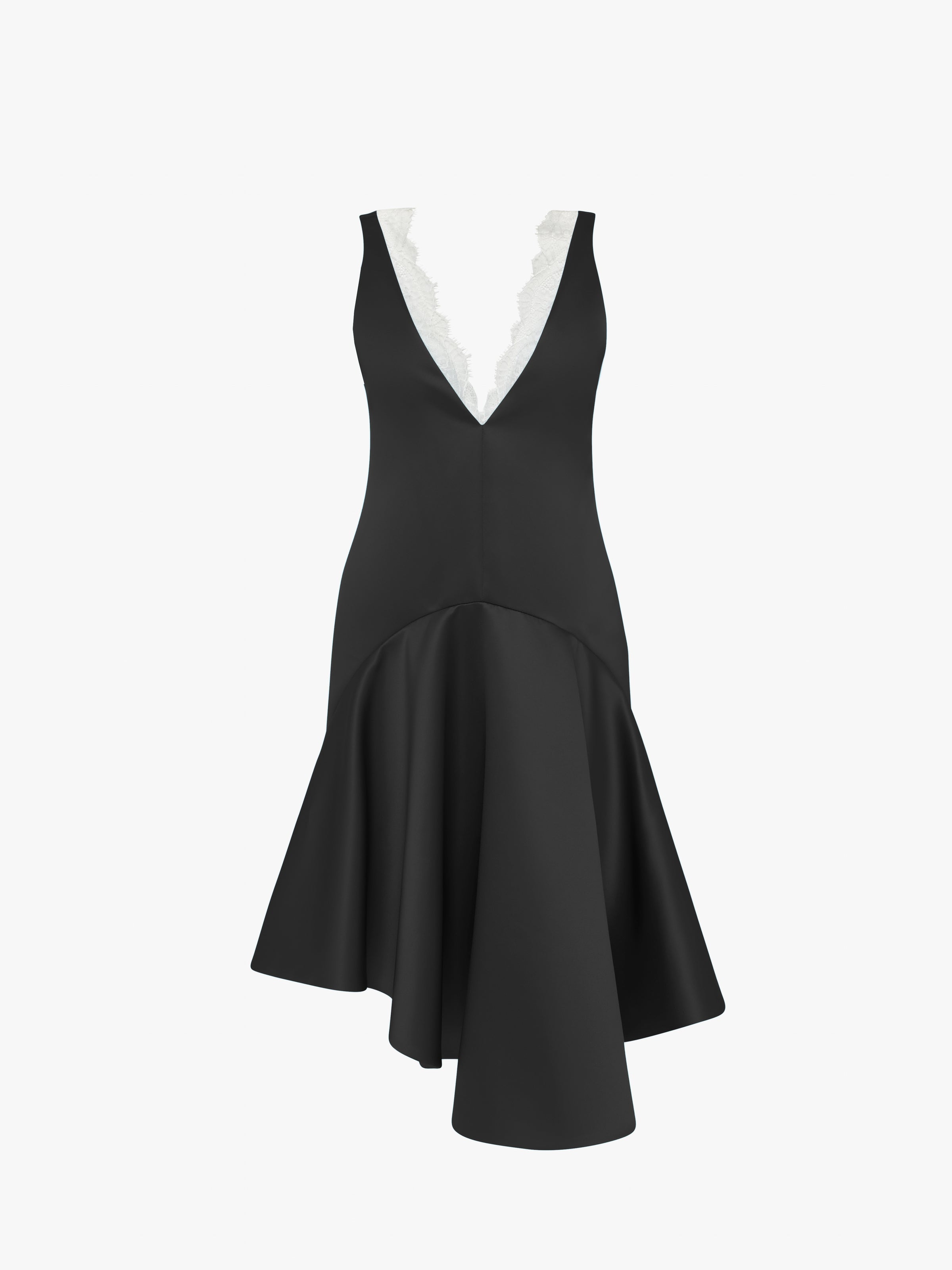 CL_DRAPED HEM V NECK DRESS - BLUE JADE_DR0490PG1761