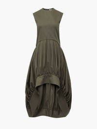 CL_BALLOON HEM SLEEVELESS DRESS - KHAKI_DR0496PG1762