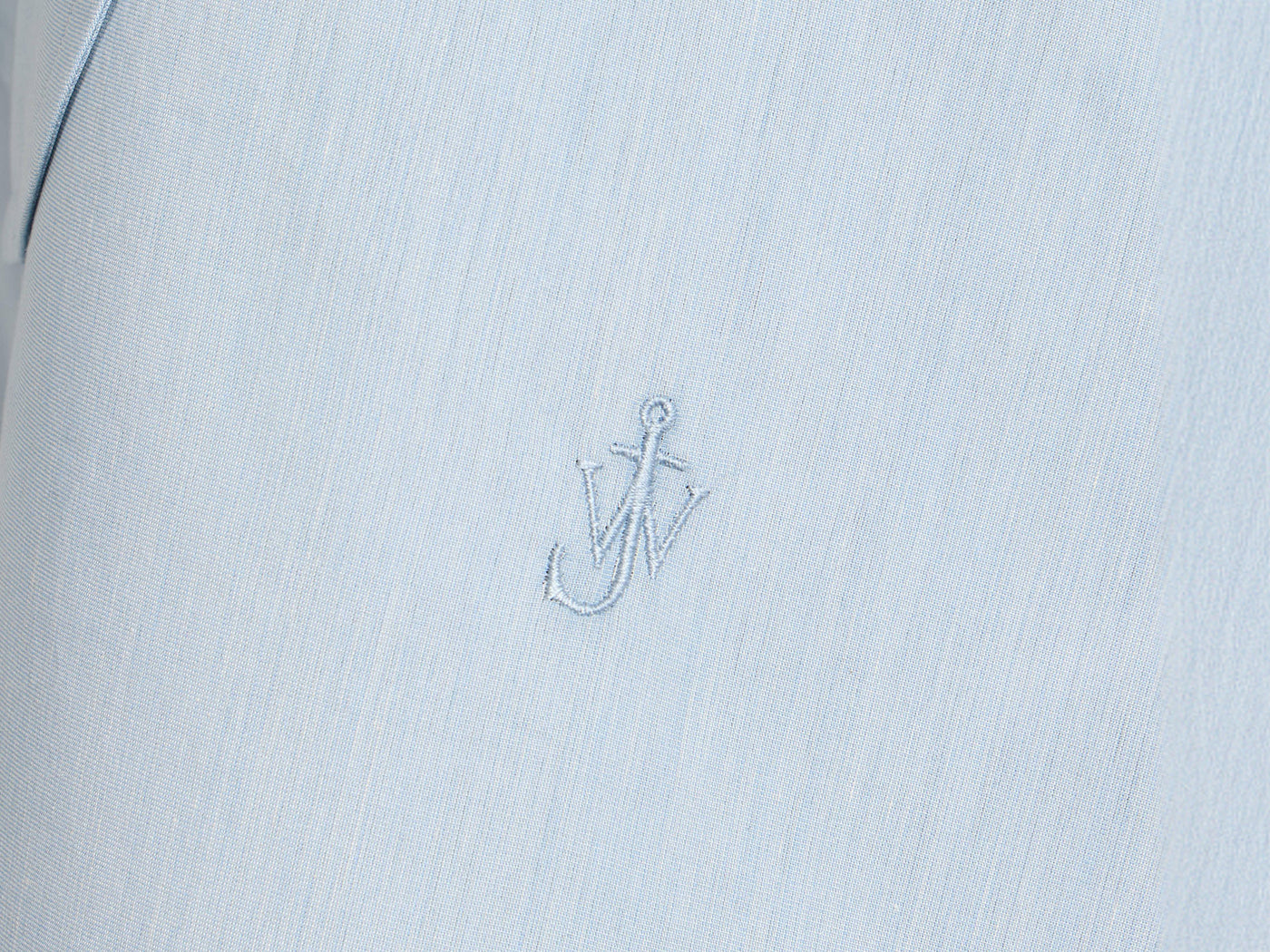 KNOTTED DETAIL SILK SHIRT DRESS IN POWDER BLUE