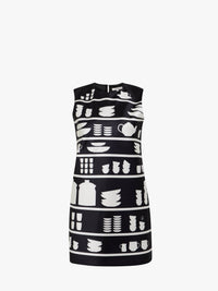 CL_MINI SHIFT DRESS - BLACK/WHITE_DR0505PG1839
