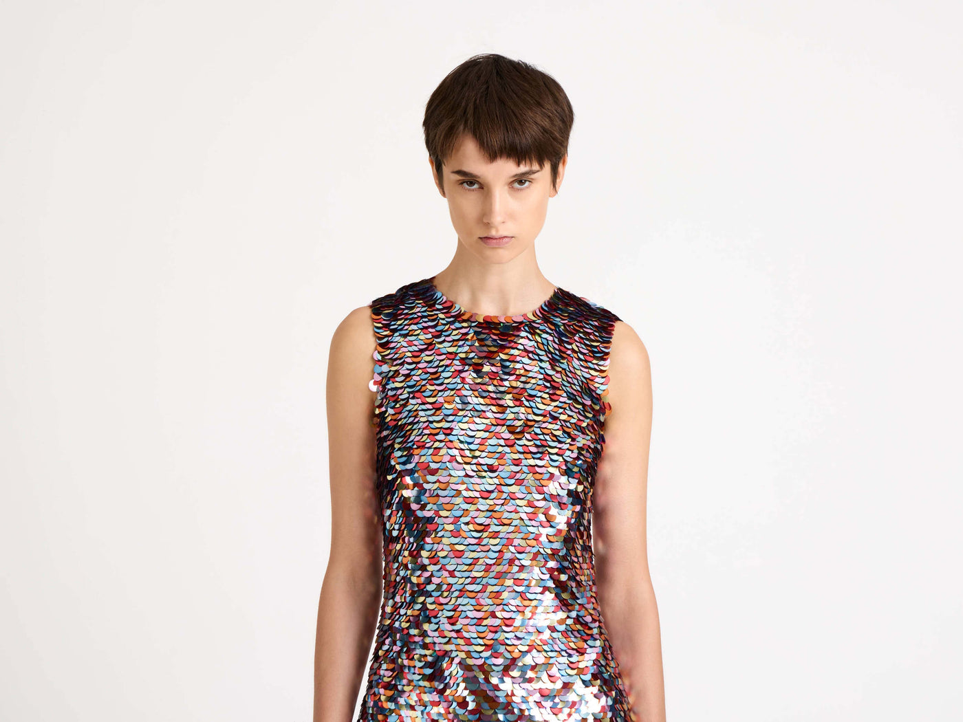 embellished mini dress multi Model Detail 6