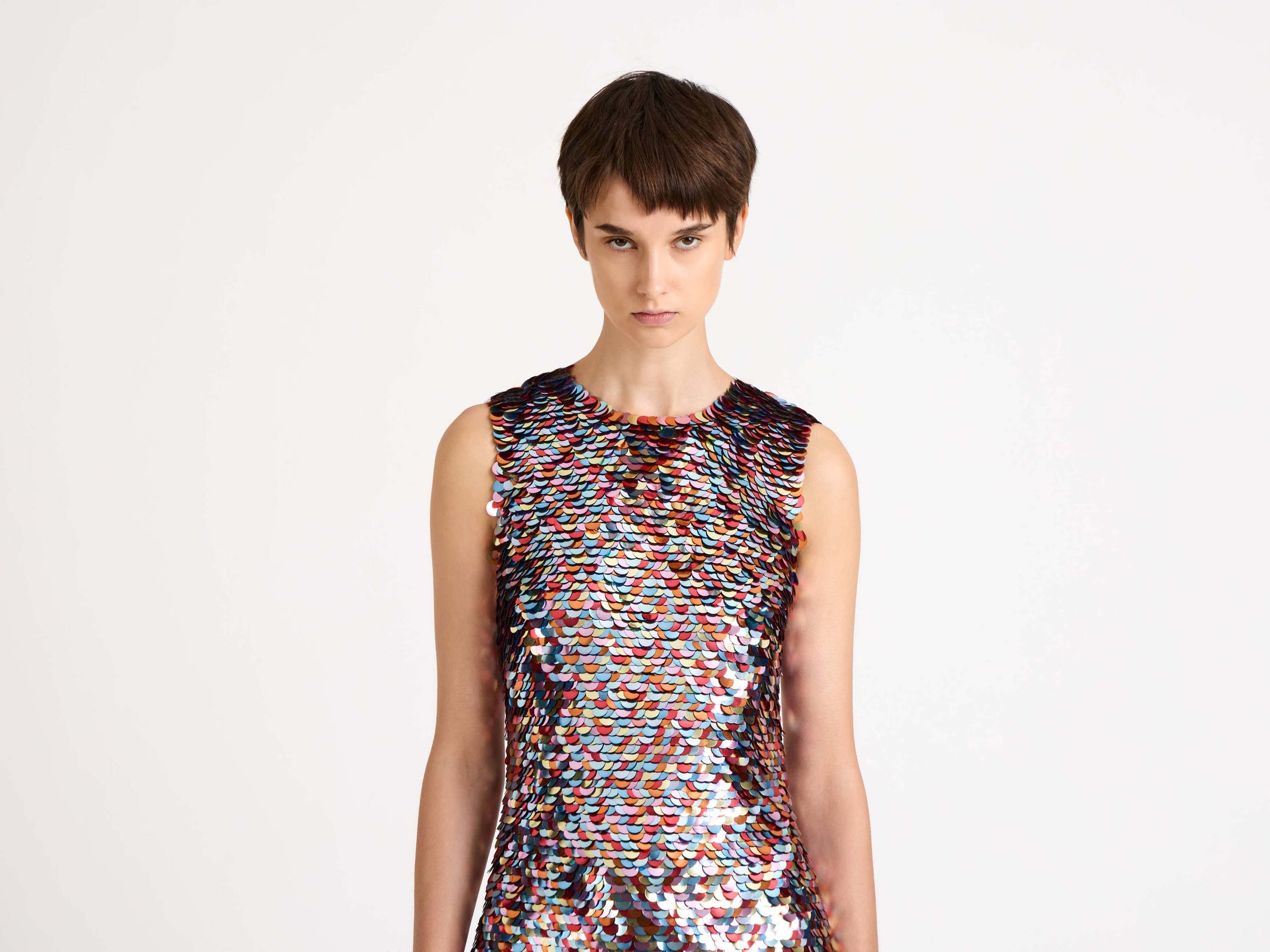 embellished mini dress multi Model Detail 6