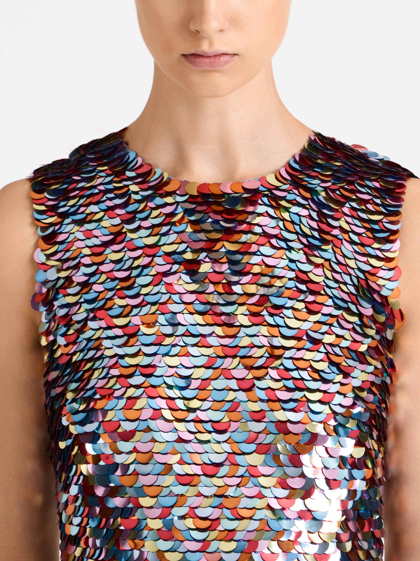 jw anderson mini dress Embellished sequinned tulle mini dress - multi